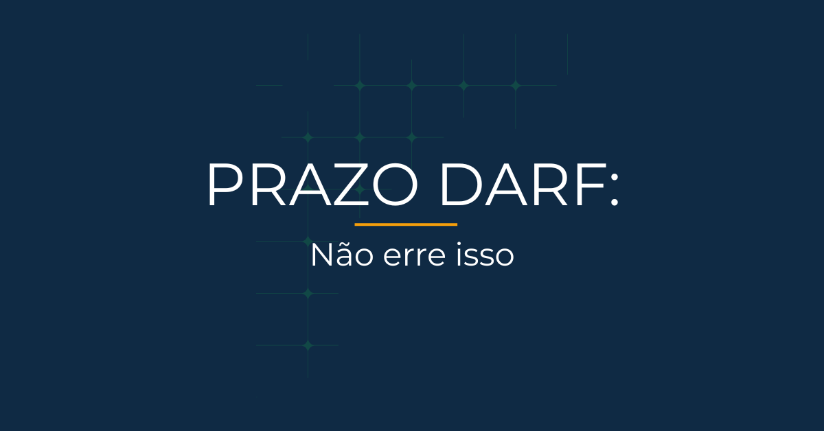 Prazo darf não erre isso